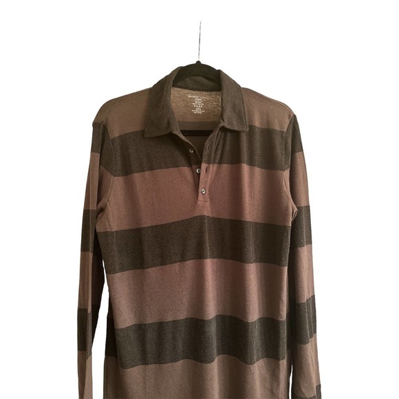 Majestic Filatures Homme Long Sleeve Polo Shirt - Picture 2 of 7